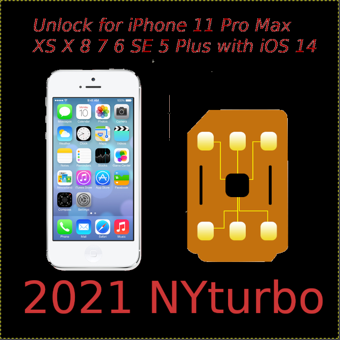 Perfect Unlock Turbo Sim Card For Phone R 12 11 X 8 7 Se Xs Pro Max Plus Ios 14