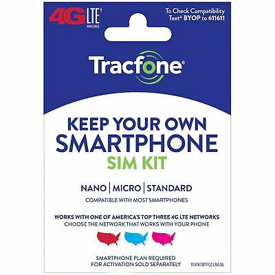 Tracfone Keep Your Own Phone 3-in-1 Prepaid Sim Kit
