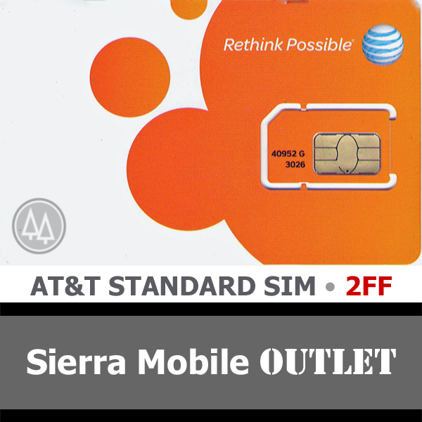 At&t Mini - Standard Sim Card 2ff • Gsm 4glte • New Oem Prepaid Or Postpaid Att
