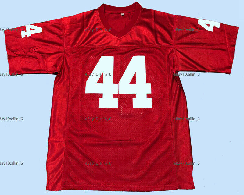 Retro Forrest Gump #44 Tom Hanks Movie Men's Football Jersey Stitched Red