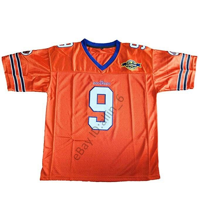 The Waterboy #9 Bobby Boucher Adam Sandler 50th Anniversary Football Jersey