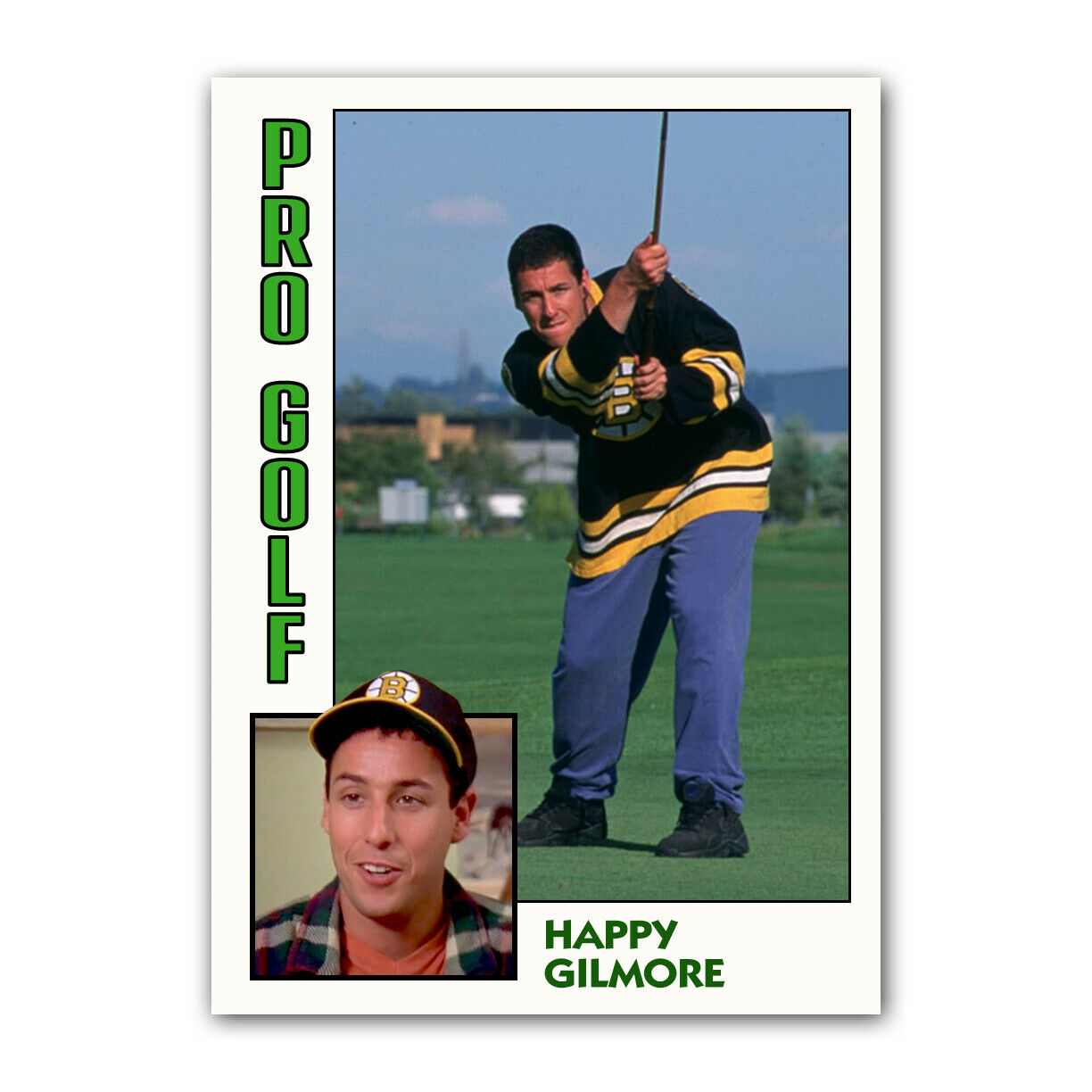 Happy Gilmore Adam Sandler Professional Golf Comedy Trading Card Reprint Aceo