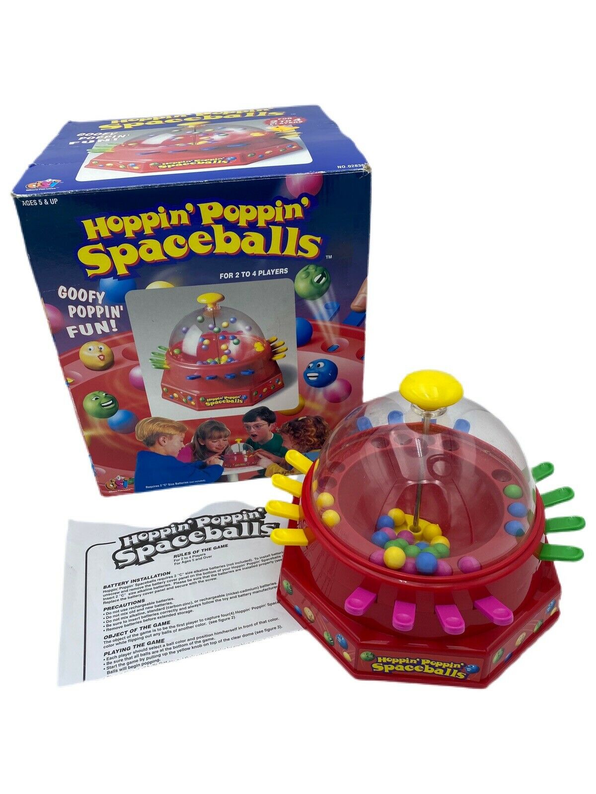 Hoppin Poppin Spaceballs Game 1997 Vintage 90s Toy Game Motorized Spinning Works
