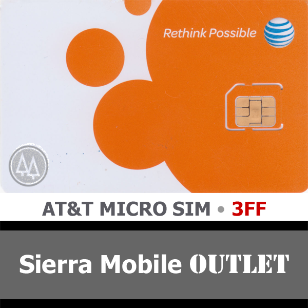 At&t Micro Sim Card 3ff • Gsm 4glte • New Genuine Oem • Prepaid Or Postpaid Att