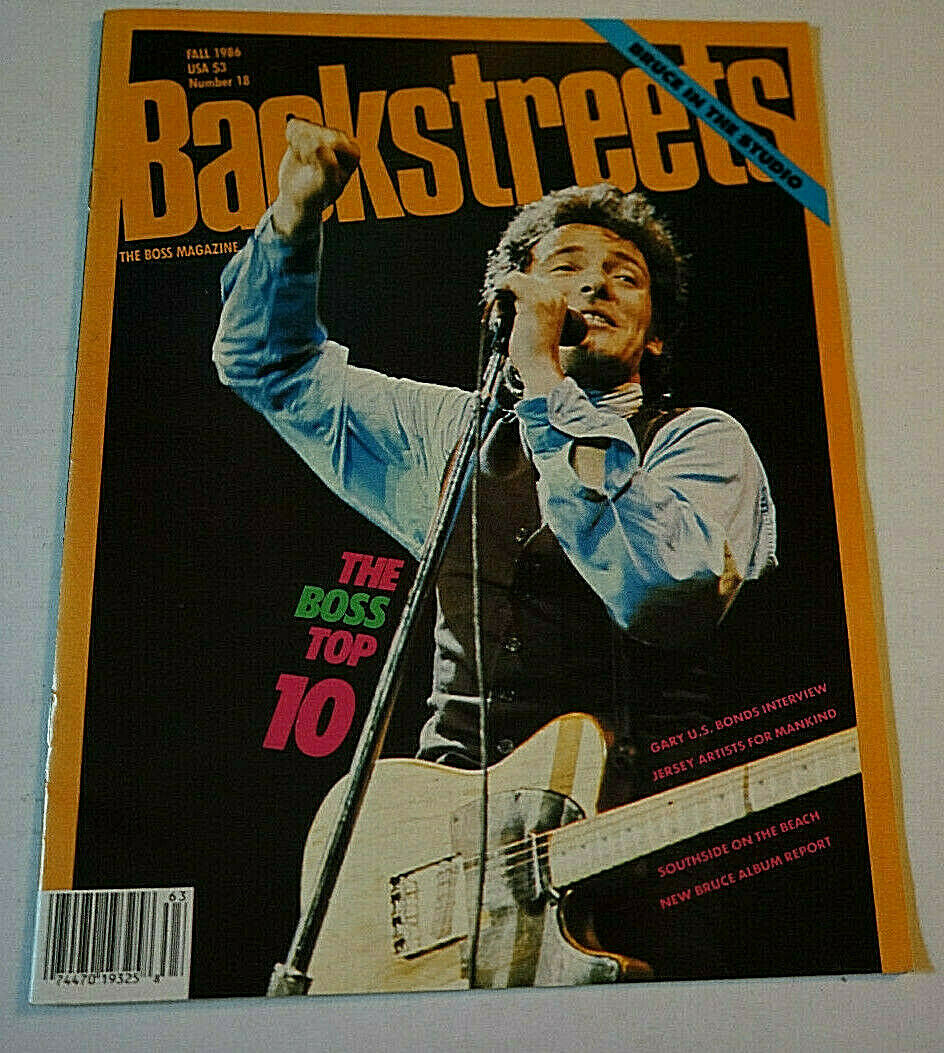 Backstreets - The Boss Magazine Bruce Springsteen Magazine Summer 1986 # 18 New