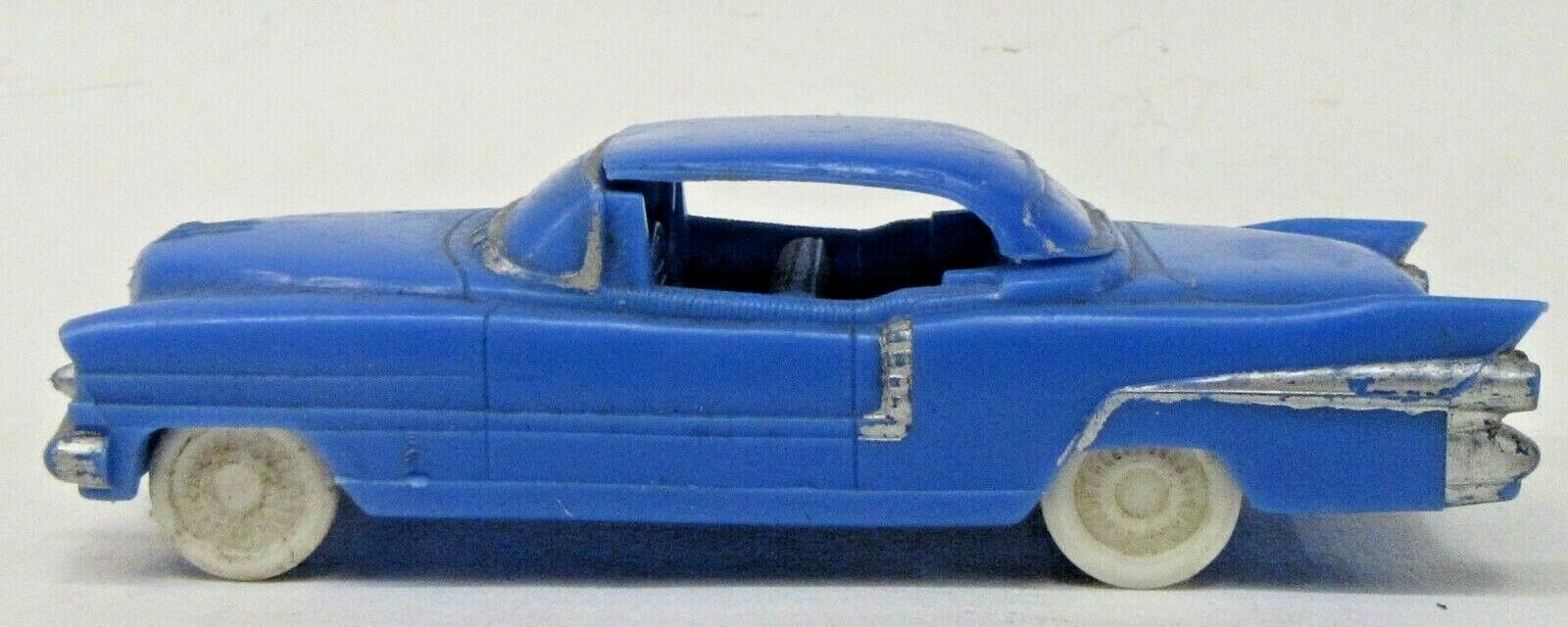 1950's Plasticville Cadillac Blue With Silver Trim White Wheels 3.75" R2