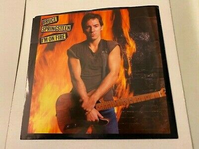 Bruce Springsteen "i'm On Fire" 45 Rpm Record W/pic Sleeve Rare - 1985!
