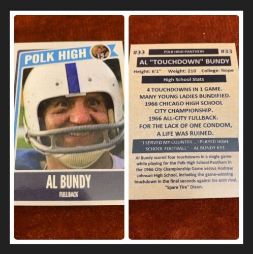 Al Bundy Polk High Football Card